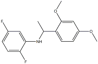 N-[1-(2,4-dimethoxyphenyl)ethyl]-2,5-difluoroaniline Struktur