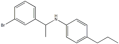 N-[1-(3-bromophenyl)ethyl]-4-propylaniline Struktur