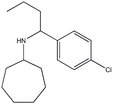N-[1-(4-chlorophenyl)butyl]cycloheptanamine Struktur