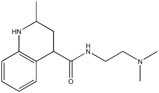 N-[2-(dimethylamino)ethyl]-2-methyl-1,2,3,4-tetrahydroquinoline-4-carboxamide Struktur