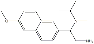 N-[2-amino-1-(6-methoxy-2-naphthyl)ethyl]-N-isopropyl-N-methylamine Struktur