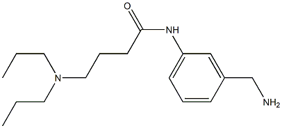 N-[3-(aminomethyl)phenyl]-4-(dipropylamino)butanamide Struktur