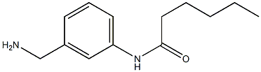 N-[3-(aminomethyl)phenyl]hexanamide Struktur
