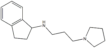 N-[3-(pyrrolidin-1-yl)propyl]-2,3-dihydro-1H-inden-1-amine Structure