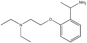 N-{2-[2-(1-aminoethyl)phenoxy]ethyl}-N,N-diethylamine Struktur
