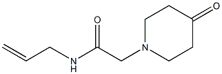 N-allyl-2-(4-oxopiperidin-1-yl)acetamide Struktur