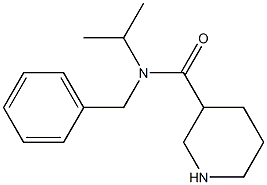 N-benzyl-N-(propan-2-yl)piperidine-3-carboxamide Struktur