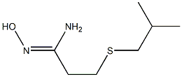 N'-hydroxy-3-[(2-methylpropyl)sulfanyl]propanimidamide Struktur