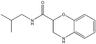 N-isobutyl-3,4-dihydro-2H-1,4-benzoxazine-2-carboxamide Struktur