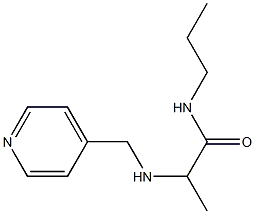 N-propyl-2-[(pyridin-4-ylmethyl)amino]propanamide Structure