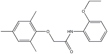 N-(2-ethoxyphenyl)-2-(mesityloxy)acetamide Struktur