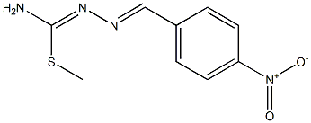 methyl N'-{4-nitrobenzylidene}hydrazonothiocarbamate Struktur