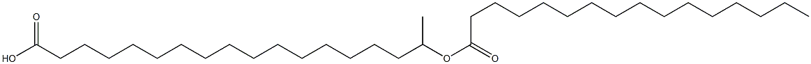 17-Hexadecanoyloxystearic acid Struktur