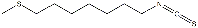 7-Methylthioheptyl isothiocyanate Struktur