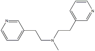 3,3'-[Methyliminobis(2,1-ethanediyl)]bis(pyridine) Struktur