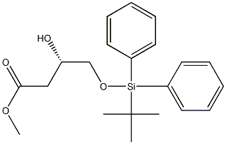 (S)-3-Hydroxy-4-(tert-butyldiphenylsiloxy)butyric acid methyl ester Struktur
