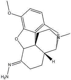 17-Methyl-3-methoxy-4,5-epoxymorphinan-6-one hydrazone Struktur