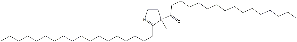 1-Methyl-2-octadecyl-1-hexadecanoyl-1H-imidazol-1-ium Struktur