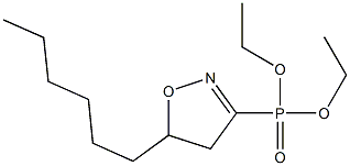 [(5-Hexyl-4,5-dihydroisoxazol)-3-yl]phosphonic acid diethyl ester Struktur