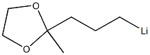 2-(3-Lithiopropyl)-2-methyl-1,3-dioxolane Struktur