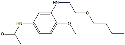 3'-(2-Butoxyethylamino)-4'-methoxyacetanilide Struktur
