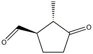 (1R,2S)-2-Methyl-3-oxocyclopentane-1-carbaldehyde Struktur