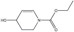 1,2,3,4-Tetrahydro-4-hydroxypyridine-1-carboxylic acid ethyl ester Struktur