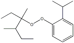 2-Isopropylphenyl 1,2-dimethyl-1-ethylbutyl peroxide Struktur