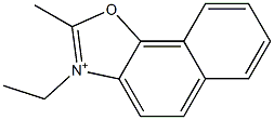3-Ethyl-2-methylnaphth[2,1-d]oxazol-3-ium Struktur