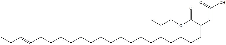 3-(18-Henicosenyl)succinic acid 1-hydrogen 4-propyl ester Struktur