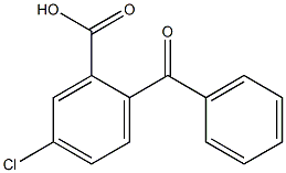 2-ベンゾイル-5-クロロ安息香酸 化學(xué)構(gòu)造式