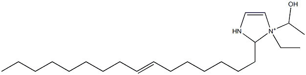 1-Ethyl-2-(7-hexadecenyl)-1-(1-hydroxyethyl)-4-imidazoline-1-ium Struktur
