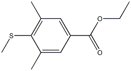 3,5-Dimethyl-4-(methylthio)benzoic acid ethyl ester Structure