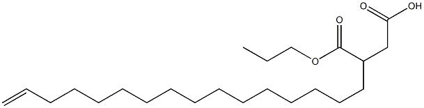 3-(15-Hexadecenyl)succinic acid 1-hydrogen 4-propyl ester Struktur