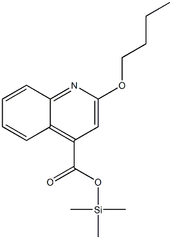2-Butoxy-4-quinolinecarboxylic acid trimethylsilyl ester Struktur