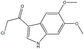 2-Chloro-1-(5,6-dimethoxy-1H-indol-3-yl)ethanone Structure