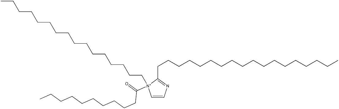 1-Hexadecyl-2-octadecyl-1-undecanoyl-1H-imidazol-1-ium Struktur