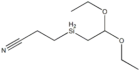 3-(Diethoxyethylsilyl)propiononitrile Struktur