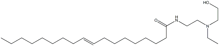 (E)-N-[2-[Ethyl(2-hydroxyethyl)amino]ethyl]-9-octadecenamide Struktur