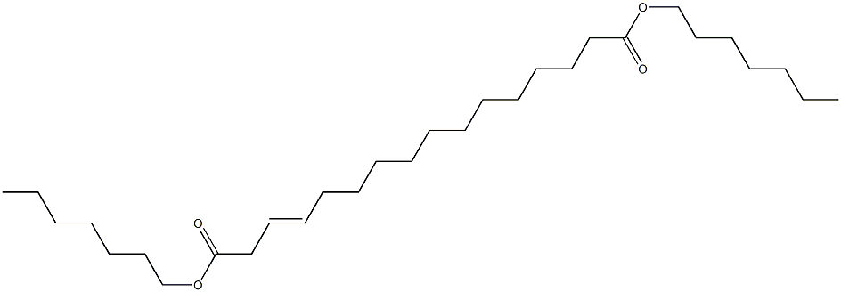 3-Hexadecenedioic acid diheptyl ester Struktur