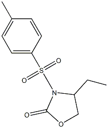 4-Ethyl-3-(4-methylphenylsulfonyl)oxazolidin-2-one Struktur