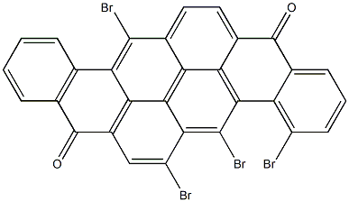 4,5,6,13-Tetrabromo-8,16-pyranthrenedione Struktur