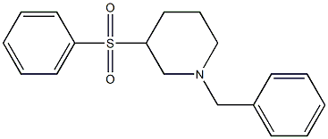 1-Benzyl-3-(phenylsulfonyl)piperidine Struktur