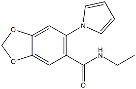 N-Ethyl-6-(1H-pyrrol-1-yl)-1,3-benzodioxole-5-carboxamide Struktur
