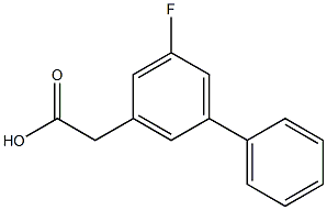 5-Fluoro-1,1'-biphenyl-3-acetic acid Struktur