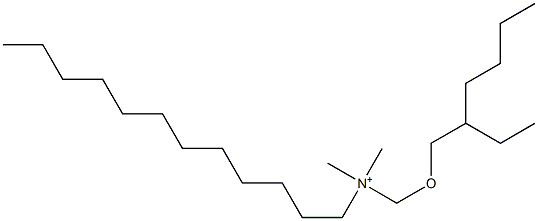 N-[[(2-Ethylhexyl)oxy]methyl]-N,N-dimethyl-1-dodecanaminium Struktur