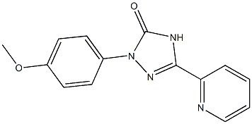 2-(4-Methoxyphenyl)-5-(2-pyridinyl)-2H-1,2,4-triazol-3(4H)-one Struktur