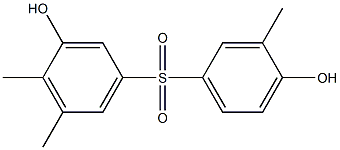 3,4'-Dihydroxy-3',4,5-trimethyl[sulfonylbisbenzene] Struktur