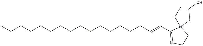 1-Ethyl-2-(1-heptadecenyl)-1-(2-hydroxyethyl)-2-imidazoline-1-ium Struktur