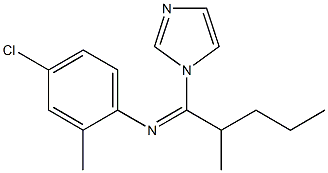 N-[1-(1H-Imidazol-1-yl)-2-methylpentylidene]-2-methyl-4-chloroaniline Structure